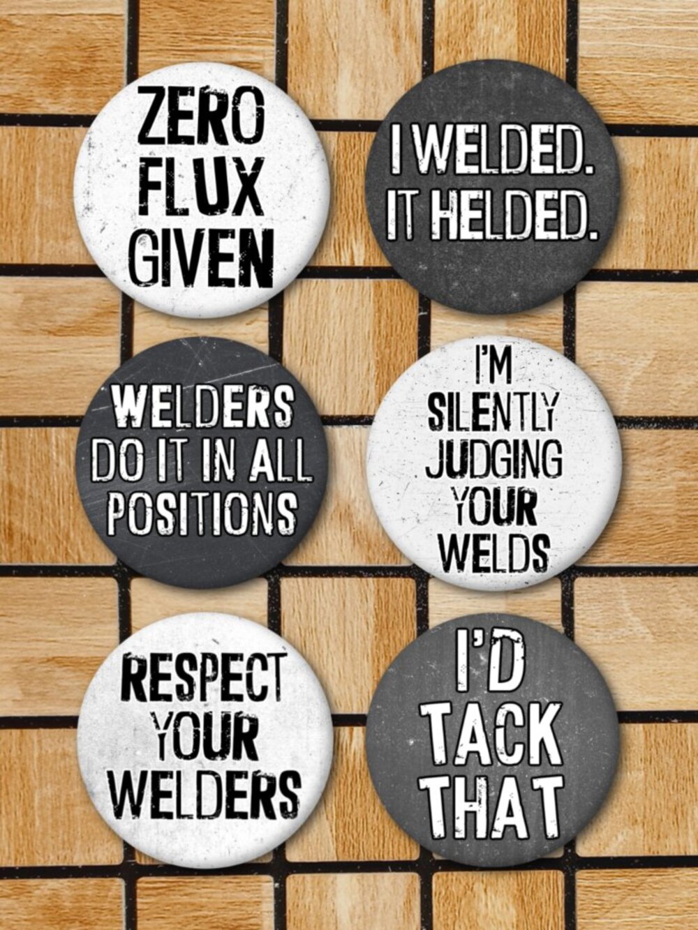 Welding Welder Fridge Magnets Set Of 6 Metal Magnets Home Office Kitchen School
